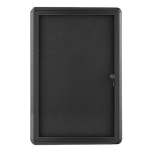 Enclosed Fabric Bulletin Board w/ One Door
